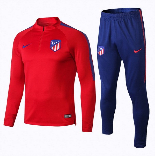 Trainingsanzug Woolen Atletico Madrid 2018-19 Rote Licht Fussballtrikots Günstig